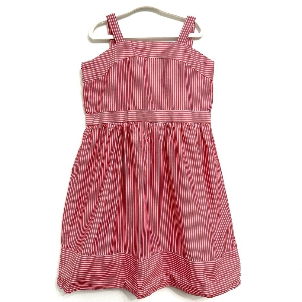 EUC A.T.U.N Red and White Striped Dress Size 8-9 Yr